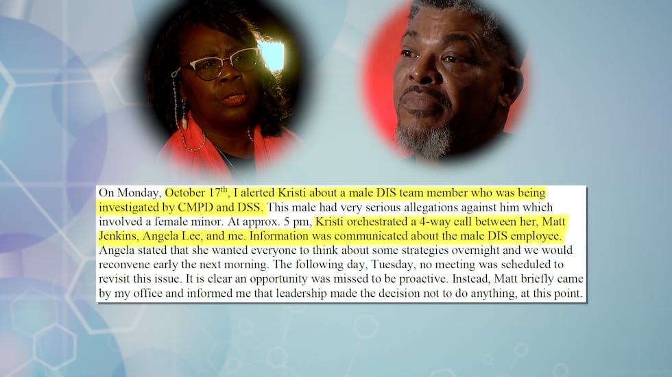 A greivance letter from Emmanuel Stanley shows he attempted to warn health department leaders...