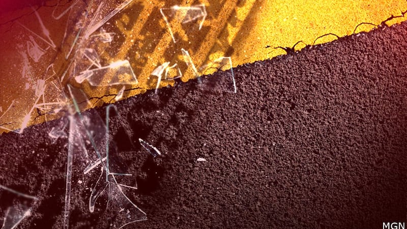 A 78-year-old was killed when he drove off the road and hit a tree on Monday afternoon.