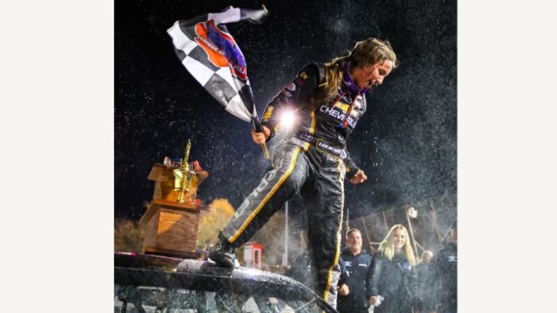 Katie is already the winningest female racer in Hickory Motor Speedway history.