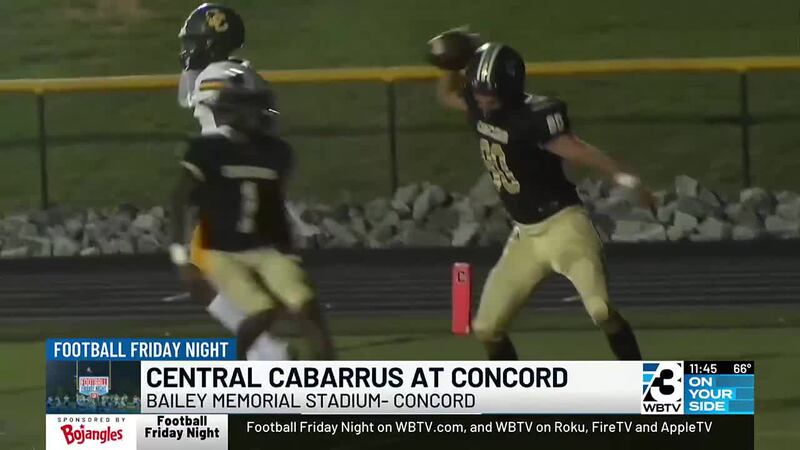 Concord moves to 4-1 on the season with a 27-7 win over Central Cabarrus.