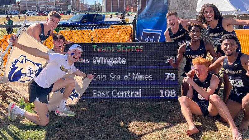 Wingate won its first men's cross country championship on Saturday, edging the defending...