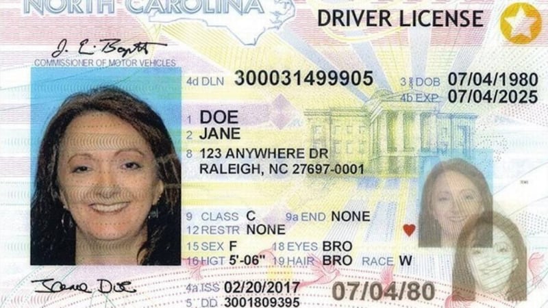 north carolina travel id