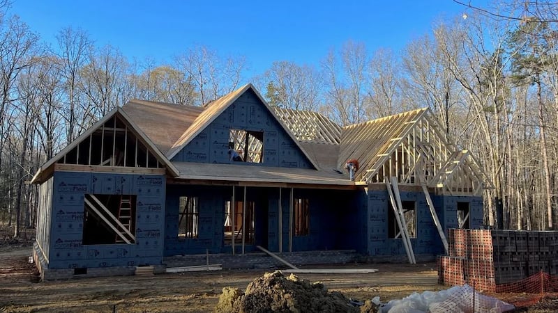 The St. Jude Dream Home in Monroe is starting to take shape.