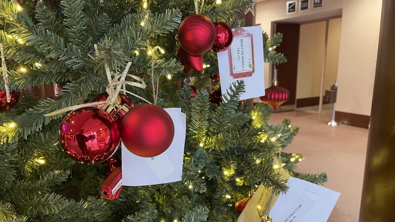 The trees have a special purpose—to help meet local wishes and needs this holiday season.