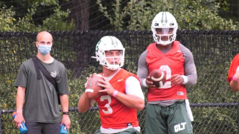 Charlotte QB Chris Reynolds at 49ers practice