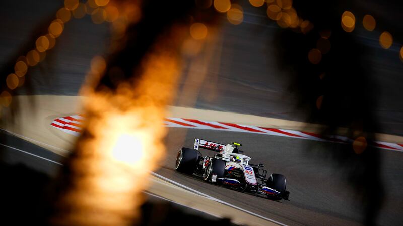 Rookie driver Mick Schumacher pilots the #47 car for Uralkali Haas F1.