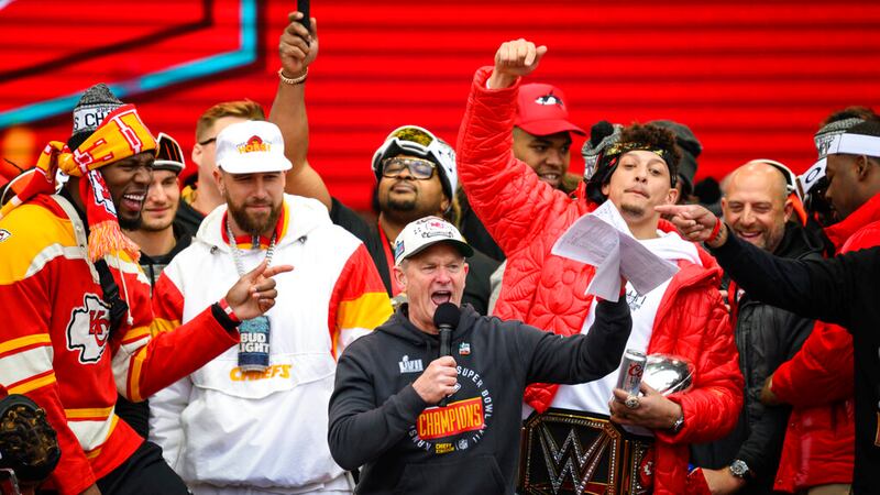 Mitch Holthus, the play-by-play announcer for the Kansas City Chiefs, fires up the crows and...