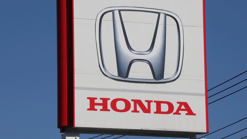 FILE - The logo of Honda Motor Co., is seen in Yokohama, near Tokyo on Dec. 15, 2021. Honda is...