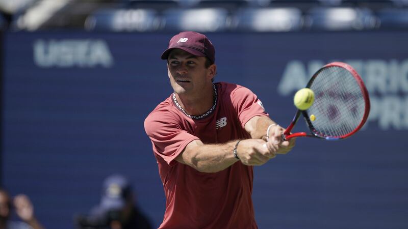 Tommy Paul, of the United States, during the fourth round of the U.S. Open tennis...