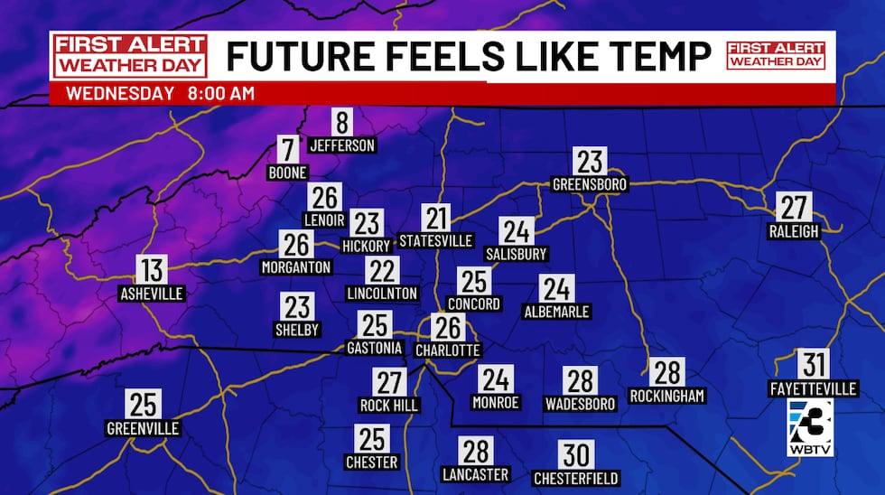 Gust will exceed 20 mph making it feel even colder outside.