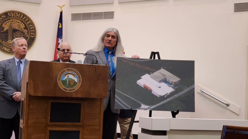 Catawba Indian Nation Chief Bill Harris discussed plans for a casino in Kings Mountain, N.C....