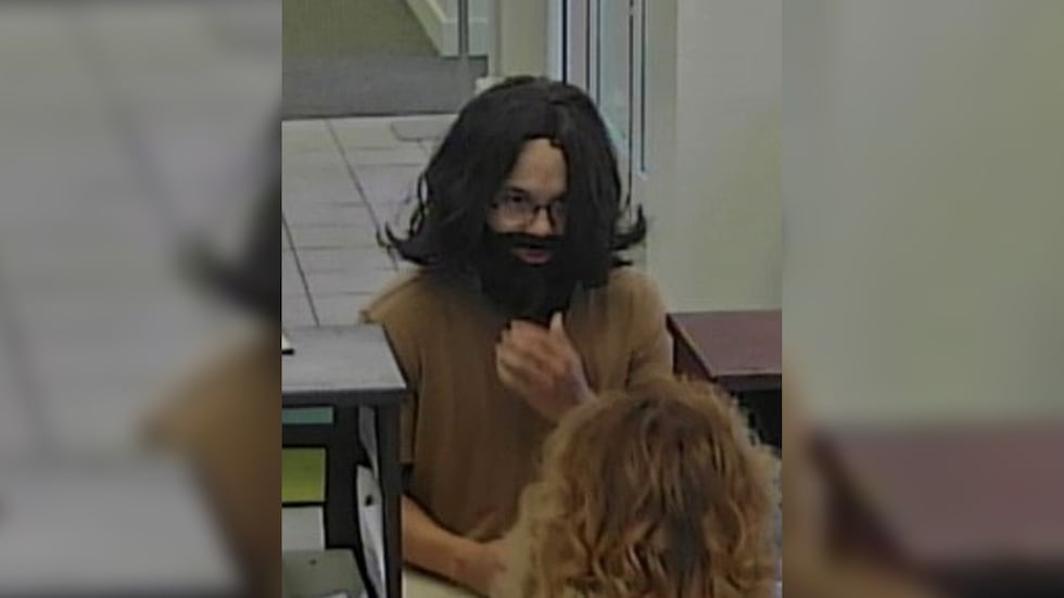 Police are searching for a man accused of robbing a York County bank on Friday afternoon.