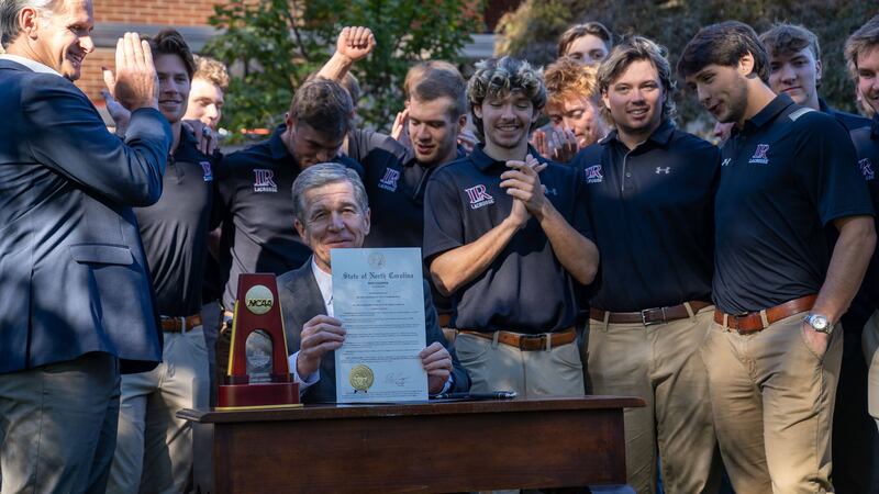 Roy Cooper signed a proclamation declaring Oct. 23 a day of recognition for the men's lacrosse...