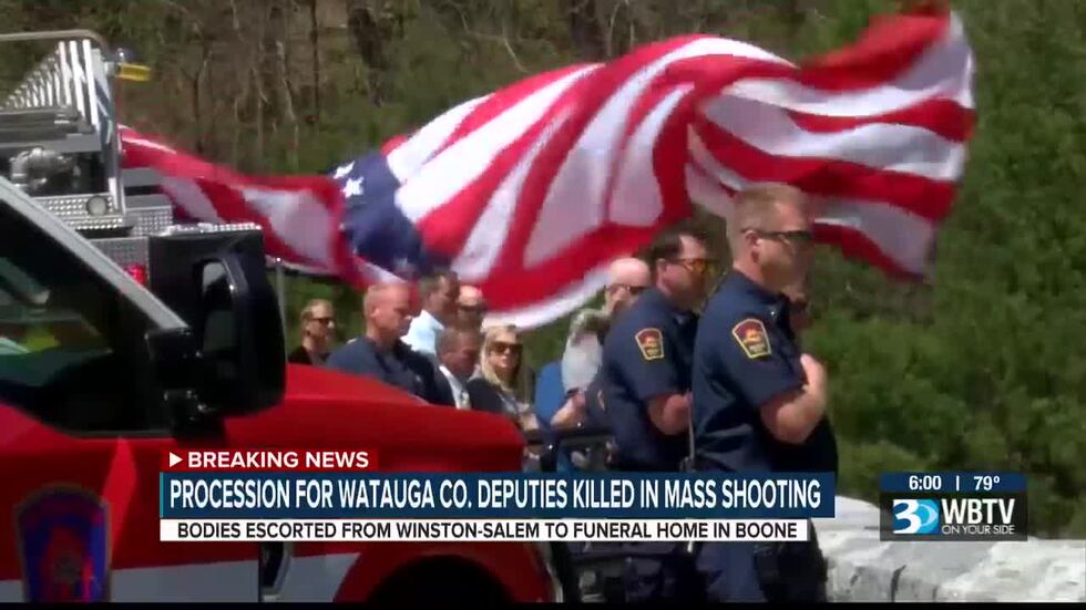 Procession for Watauga Co. deputies killed in mass shooting