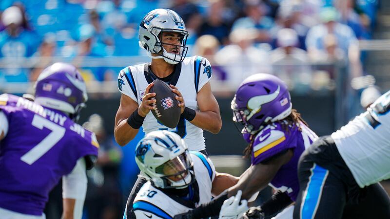 The Carolina Panthers remain winless on the year after blowing a 10-point lead to the Vikings.